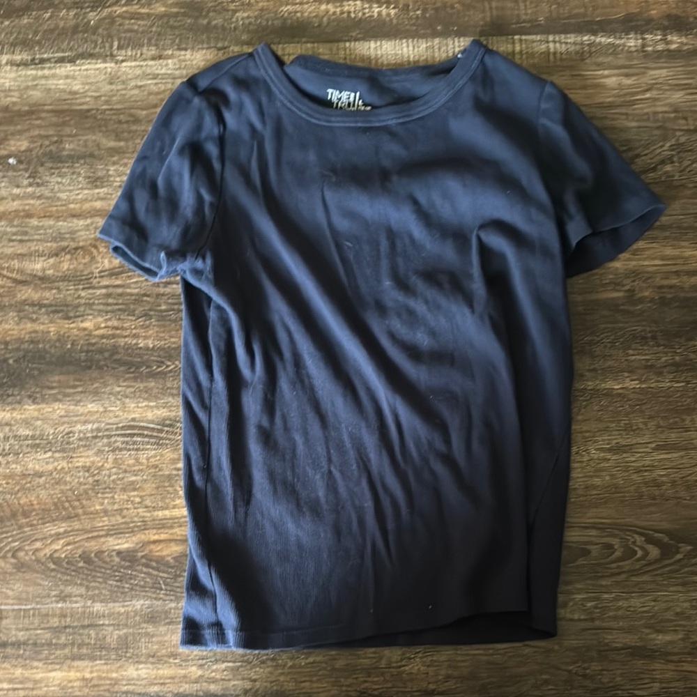 Time and Tru Dark Blue Top